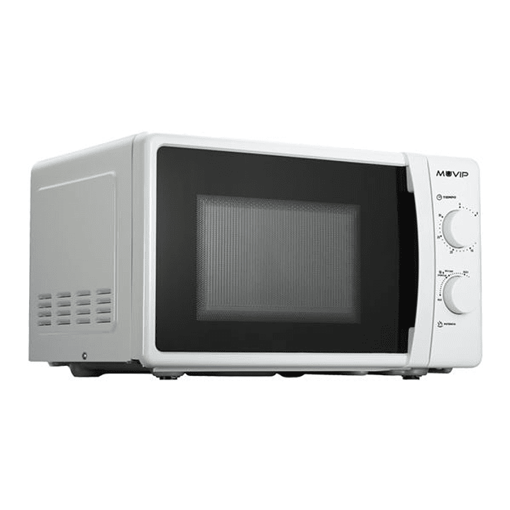 Muvip Microondas - Capacidad 20L - Potencia 700W - 6 Niveles de Potencia - Temporizador 30min - Descongelacion - Color Blanco 1