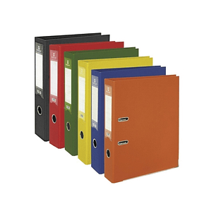 Bismark Pack de 25 Archivadores A-Z Formato Folio - PVC de Gran Resistencia - Tarjetero en el Lomo - Cartoneras Metalicas en el Borde Inferior - Mecan