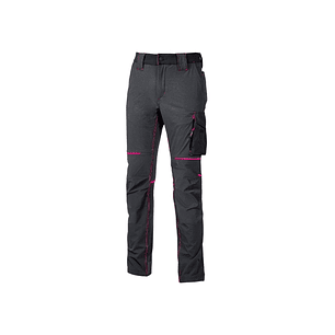 Upower World Lady Pantalon de Tejido U-4 - Talla XS - Resistente y Suave, Transpirable y de Secado Rapido, Multiples Bolsillos Funcionales, Ajuste Ret