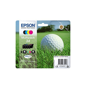 Epson T3466 Pack de 4 Cartuchos de Tinta Originales - C13T34664010