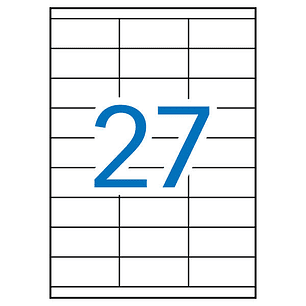 Apli Etiquetas Blancas Permanentes 70.0 x 30.0mm 500 Hojas