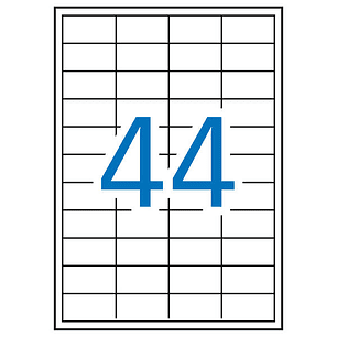 Apli Etiquetas Blancas Permanentes 48.5 x 25.4mm 500 Hojas