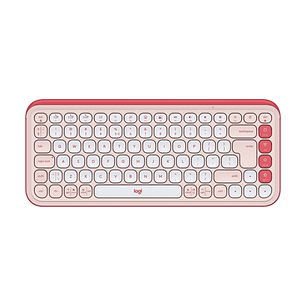 Logitech Pop Icon Keys Teclado Inalambrico - Bluetooth - Indicadores Luminosos - Autonomia hasta 36 Meses - Color Blanco y Naranja