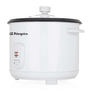Orbegozo CO 3031 Cocedor de Arroz - Cocina Arroz sin Pegarse - Capacidad 1.8L - Vaporera Incluida - Apagado Automatico - Durabilidad y Excelencia