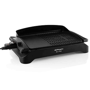 Orbegozo BC 4000 Barbacoa Electrica de Sobremesa - Potente y Versatil para Grandes Reuniones - Doble Zona de Grill y Plancha - Facil Limpieza y Seguri