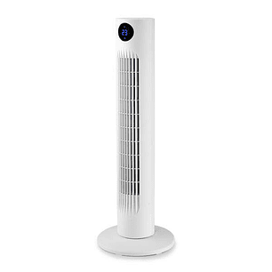 Orbegozo TWM 0960 Ventilador de Torre - Potente Motor de 60W - Altura de 78cm - Panel LED con Indicador de Temperatura - Funcion Temporizador de 12h -