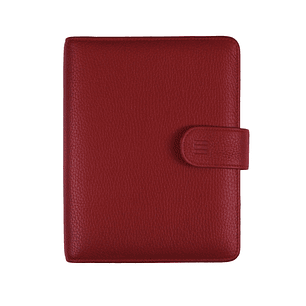 Finocam Open Piel Andrea Agenda Organizador - Formato 500 - 165x40x210mm - Semana Vista en Vertical - Color Burdeos