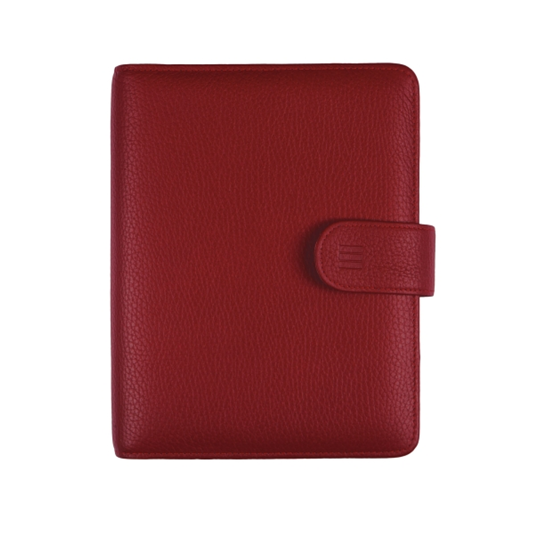 Finocam Open Piel Andrea Agenda Organizador - Formato 500 - 165x40x210mm - Semana Vista en Vertical - Color Burdeos 1