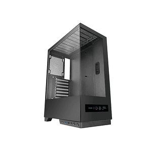 Mars Gaming MC-PULSAR Caja Torre ATX - Doble Cristal Templado - Pantalla LCD - Gestion de Cables - 453x350x196mm - Color Negro