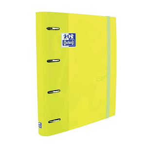Oxford Touch A4+ Europeanbinder - Tapa Extradura Resistente - Lomo de 45mm - Anillas 4Dx35mm - Incluye Recambio 5x5 - Color Lima