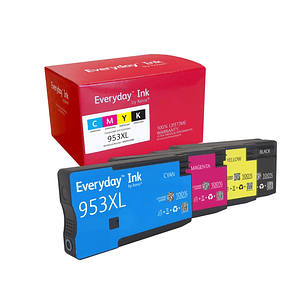 Xerox Everyday HP 953XL Pack de 4 Cartuchos de Tinta Remanufacturados - Reemplaza L0S70AE/F6U16AE/F6U17AE/F6U18AE/L0S58AE/F6U12AE/F6U13AE/F6U14AE (Chi