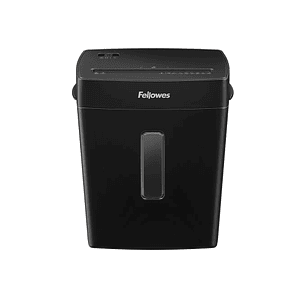 Fellowes P-42C Destructora de Papel Manual Corte en Particulas P-4 - Destruye hasta 8 Hojas - Capacidad de la Papelera 15L - Color Negro