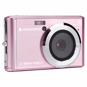 Agfaphoto DC5200 Camara Digital -  Sensor CMOS - Zoom Optico 8x - Color Rosa