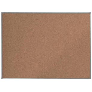 Nobo Essence Tablero de Anuncios de Corcho 1200x900mm - Montaje en Esquinas - Superficie de Corcho - Marco de Aluminio Anodizado - Color Natural