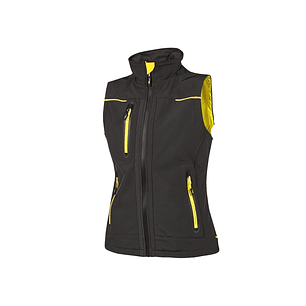 Upower Universe Lady Chaleco Softshell Impermeable - Talla 2XL - Transpirable y Resistente al Viento, Forro Micropolar, Cremallera Impermeable, Bolsil