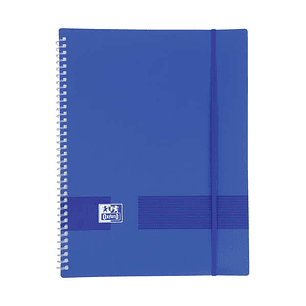 Oxford Live & Go A4 Carpeta de Fundas - Tapa de Plastico Opaco - Espiral 40 Fundas - Color Azul Marino