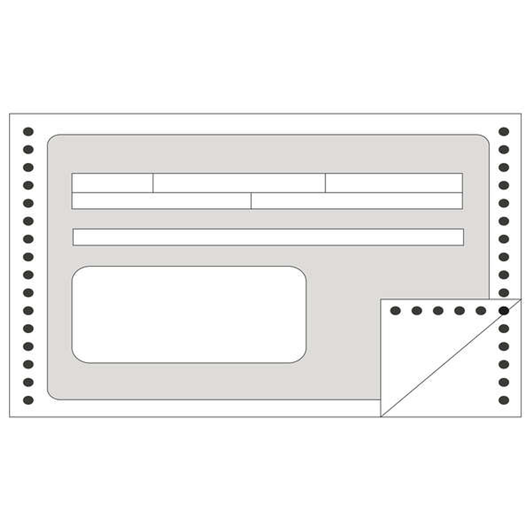 Apli Formulario Recibos en Continuo 240mm x 4' - 1 Copia - Numeracion Secuencial - Papel Autocopiativo - Blanco 1