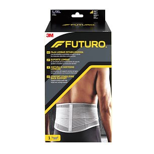 Futuro Faja Lumbar Estabilizadora - Talla L/XL (99.1 - 127cm) - Transpirable - Color Gris