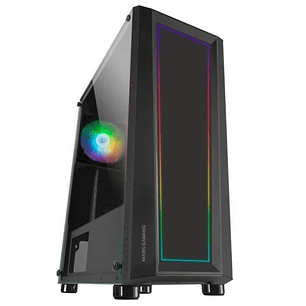 Mars Gaming MC-ART Caja Semitorre ATX, Micro ATX, Mini-ITX - Frontal y Lateral Cristal Templado en los que podras Crear tus Diseños - Iluminacion FRGB