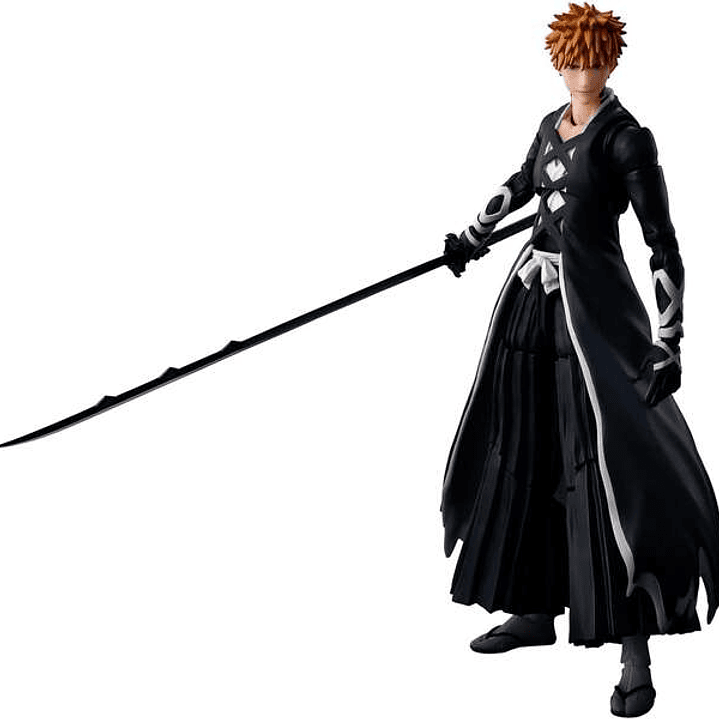 Tamashii Nations SH Figuarts Bleach: Thousand-Year Blood War Ichigo Kurosaki modo Bankai Tensazangetsu - Figura Articulada - Altura 15cm aprox. 1