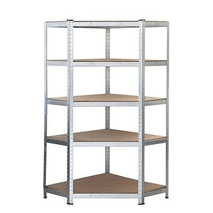 Blim Estanteria Galvanizada - 180x90x40x90cm - 5 Baldas Ajustables - Soporte 175kg por Balda - Espesor Acero 0.62mm - Espesor Estantes de Madera MDF 4
