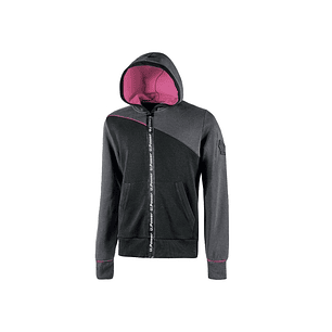 Upower Jupiter Lady Sudadera Mujer con Cremallera Impermeable - Talla 2XL - Capucha Ajustable, Bolsillos Oblicuos, Puños Elasticos, Proteccion DPI1, P