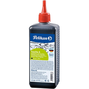 Pelikan Tinta China 523 1 Litro - Ideal para Dibujo y Caligrafia - Resistente al Agua - Secado Rapido - Color Negro