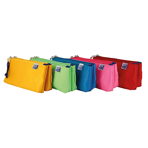 Oxford Kangoo Kids Estuche Doble Poliester - Compacto y Resistente - Colores Surtidos