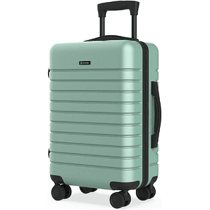 Numada Upfly T20 Maleta de Cabina Rígida 20 (55x35,5x22 cm) con Cierre TSA, USB y Ruedas Dobles 360º, Color Verde