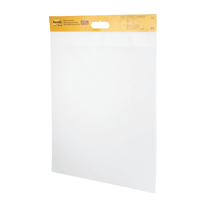 Post-It Super Sticky Pack de 2 Blocs de Reuniones con 20 Hojas Adhesivas Reposicionables - 58.4x50.8cm - 100% PEFC - Incluye 8 Tiras para Fijar - Colo 1