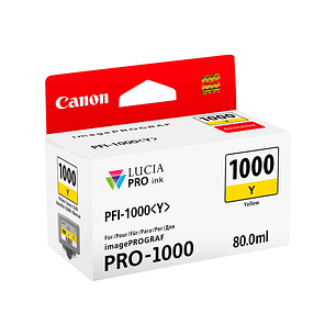 Canon PFI1000 Amarillo Cartucho de Tinta Original - PFI1000Y/0549C001