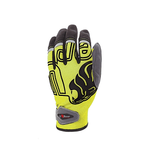 Upower Niko Guantes de Trabajo con Proteccion - Talla XL - Ajuste Seguro, Palma Resistente, Compatibles con Pantallas Tactiles, Alta Visibilidad, Agar