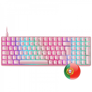 Mars Gaming MKULTRA Teclado Gaming Premium - 96% Compacto - Teclas PBT Pudding - Iluminacion RGB Chroma - Switches Antipolvo OUTEMU - Multiplataforma 