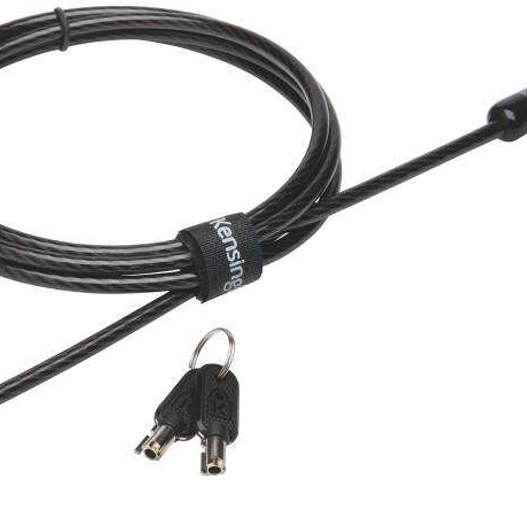 Kensington Candado con Llave Microsaver 20 - Cabezal Resistente de 10mm - Tecnologia Hidden Pin - Tecnologia de Bloqueo T-Bar - Cable de Acero Al Carb 1
