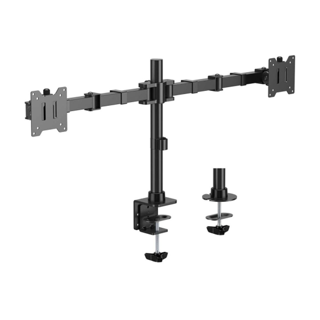 Aisens Soporte de Mesa Eco Giratorio e Inclinable para Monitor/TV 20Kg (3 Pivotes - 2 Brazos) de 17-35
