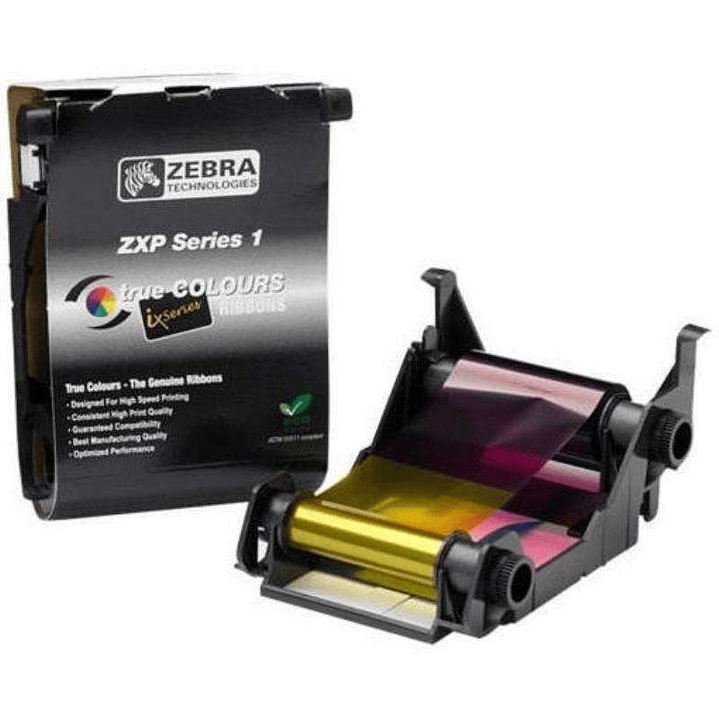 Zebra ZXP Series 1 Cinta Original True Colors YMCKO - 800011-140 1