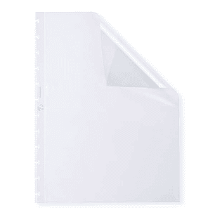 Oxford Variozip Fundas para Carpetas - Tamaño A4 - Material de Piel Naranja Transparente - Cierre con Cremallera - Resistente y Duradero