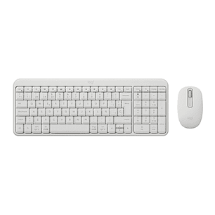 Logitech MK250 Compact Bluetooth Wireless Combo Pack Inalambrico + Raton - Uso Ambidiestro - Indicadores Led - Color Blanco