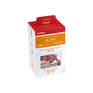 Canon RP-108 Value Pack Original - 2x Kits de Tinta de 54 Impresiones - 108 Hojas de Papel Foto 100x148 mm (4x6