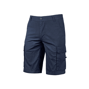 Upower Summer Bermuda Cargo Algodon Elastico - Talla XL - Ajuste Slim-Fit, Bolsillos Multifuncionales, Triple Costura, Boton Antiarañazos, Proteccion 