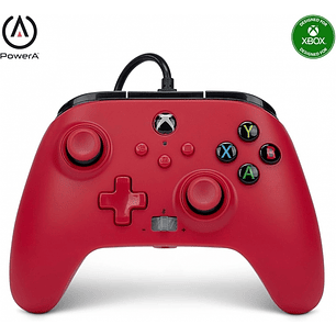 PowerA Mando con Cable Enhanced para Xbox Series X|S -  Artisan Red