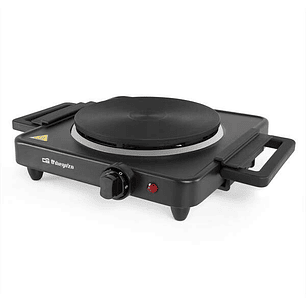 Orbegozo PE 2815 Placa Electrica Plegable - Alto Rendimiento 1500W - Asas Plegables - Indicador Luminoso - Sistema de Seguridad Anti-Sobrecalentamient