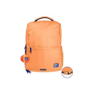 Oxford B-Out Mochila 30L - Tamaño 42x30x15cm - Bolsillo Acolchado - Asa Superior - Funda para Lluvia - Poliester Reciclado RPET - Color Melocoton