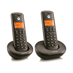Motorola E202 Telefono Inalambrico Dect + 1 Supletorio - Identificador de Llamada - Manos Libres