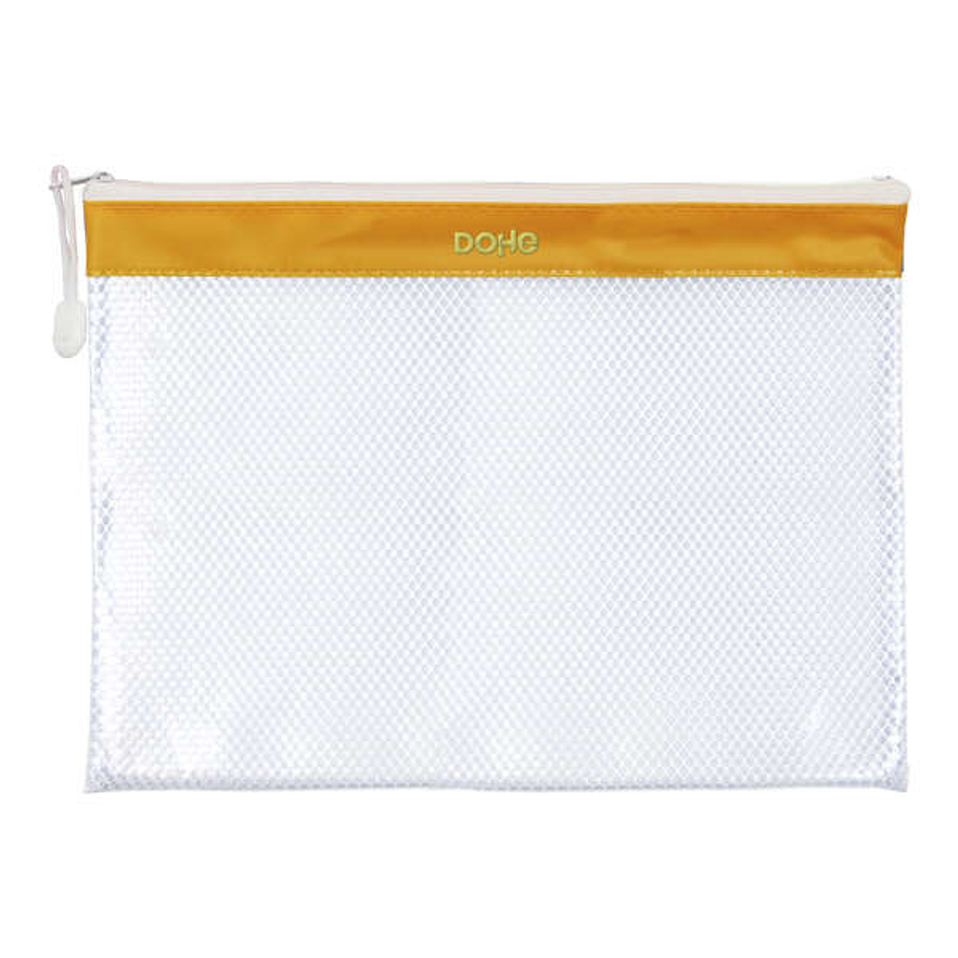 Dohe Bolsa Cremallera PVC - 32x24cm - Ideal para Documentos A4 1