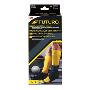 Futuro Tobillera - Ajustable (20.3 - 25.4cm) - Transpirable - Aisla la Humedad - Color Negro