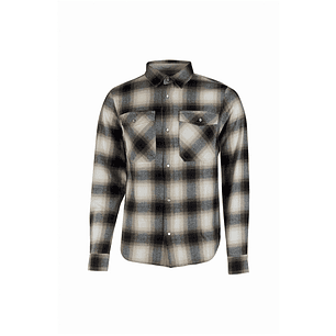 Upower Cedar Camisa de Trabajo Hombre - Talla S - Alto Rendimiento Termico, Franela Suave a Cuadros, Bolsillos con Botones Perlados, Proteccion DPI1, 