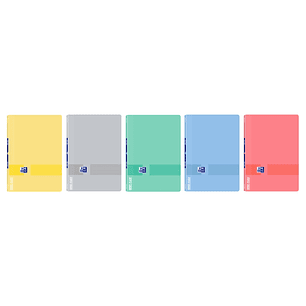 Oxford & You Openflex Write&Erase A4 Libreta Grapada - Tapa de Plastico Resistente - 1 Linea con 2 Margenes - 48 Hojas de Papel de Alta Calidad - Colo