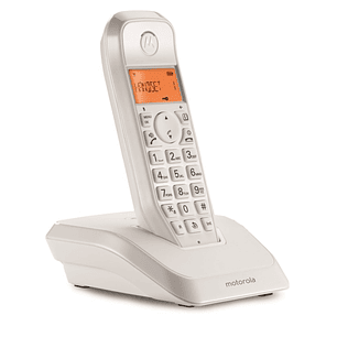 Motorola S1201 Telefono Inalambrico Dect - Identificador de Llamada - Contestador - Manos Libres - Color Blanco