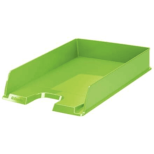 Esselte Europost Vivida Bandeja Portadocumentos -  Formato Vertical - A4 - Espacio para Etiqueta Identificativa - Color Verde